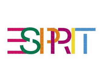 SVG PNG Digital Download Sublimation Esprit Old School Throw Back Logo Style Traditional Colors