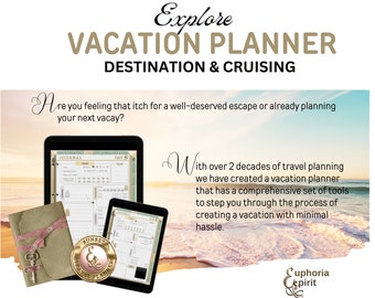 Sunset Travel & Cruise Vacation Planner with Budget Tools, Travel Tips, Checklists, Offline Documents Travel Outfit Planning