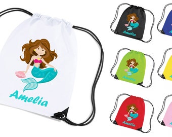Pram Bag Choose from 10 colours and 4 animals Personalised Animal Drawstring PE Bag ideal for Nursery Childminder 100/% Cotton