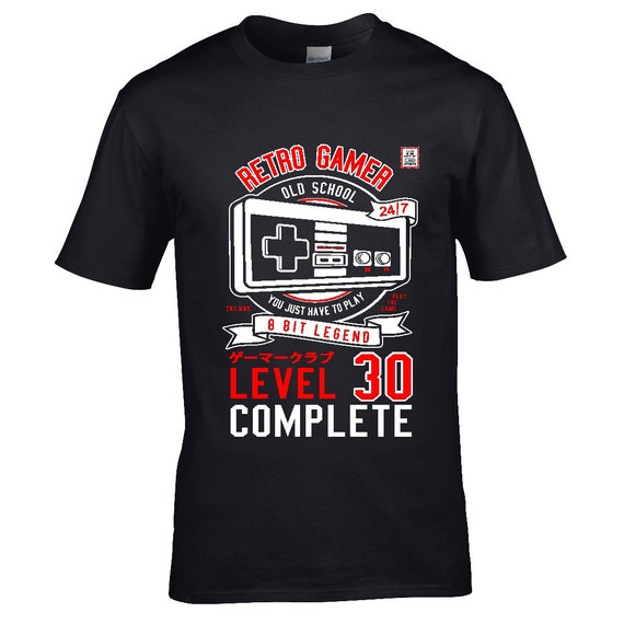 Level 30 Complete T-Shirt Video Gamer 30th Birthday Gift Level 30 Complete T-Shirt Video Gamer 30th Birthday Gift