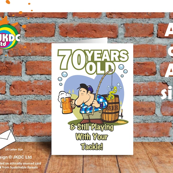 70th Birthday Card for Men - Etsy UK