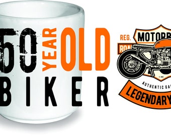 Biker 50th Birthday Etsy France