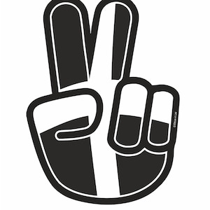 Licensed Hippy Style Peace Hand Signal Symbol Cornwall Cornish St Pirans Kernow Flag Surf Surfing External Vinyl Car Sticker Size 90x120mm