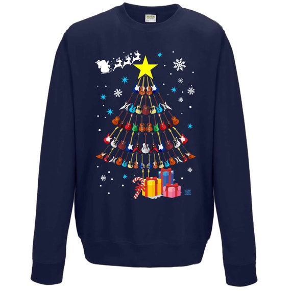 Guitar christmas jumper deals
