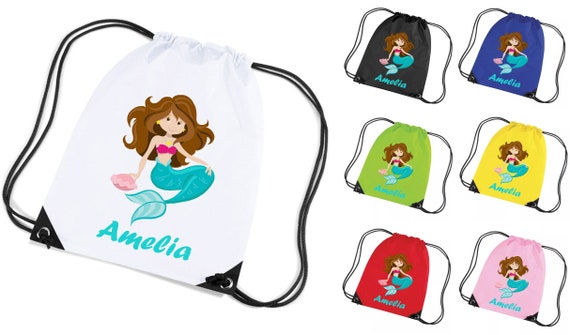 Gym Bag Classic Children/'s PE Kit Bag Gymsac with FREE PRINTING