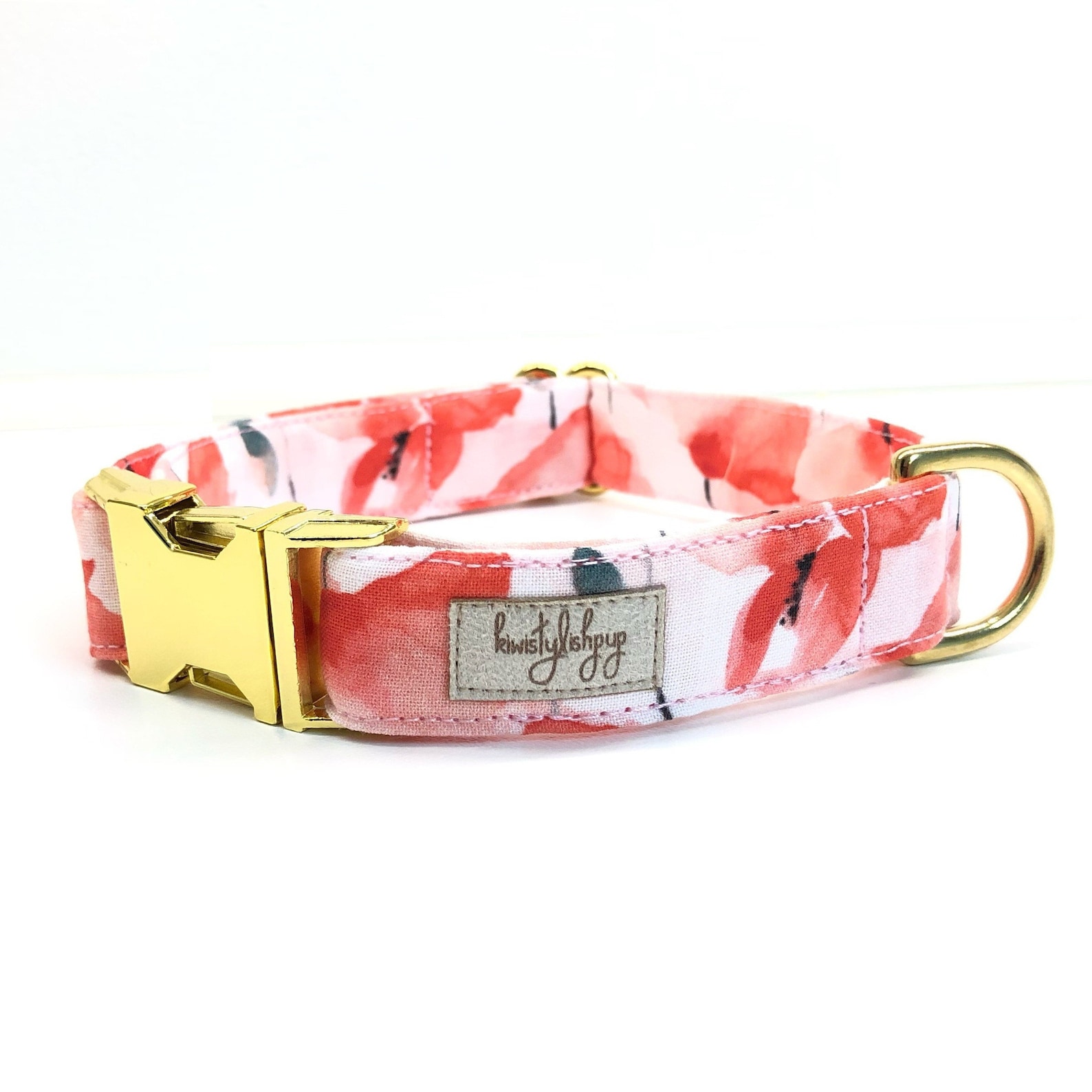 Poppy Dog Collar Floral Dog Collar Red Dog Collar Summer - Etsy India