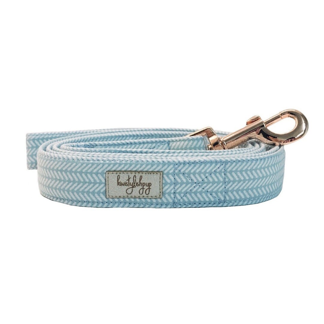Blue Dog Leash Herringbone Dog Leash Boy Dog Leash 6 Ft Pet Etsy UK