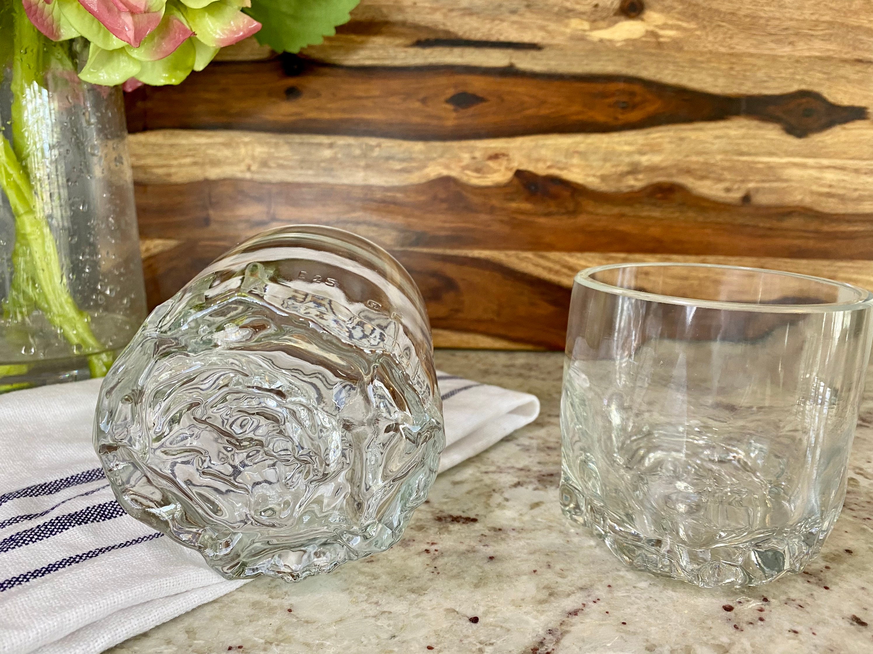 Rose Bottom Wine Glasses made from Wine bottle Etsy