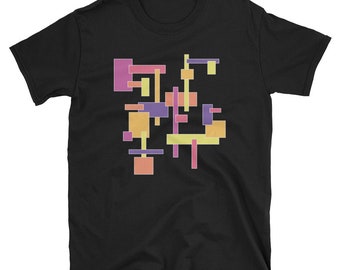 Abstract Color Block T-Shirt, Modern Art Tee