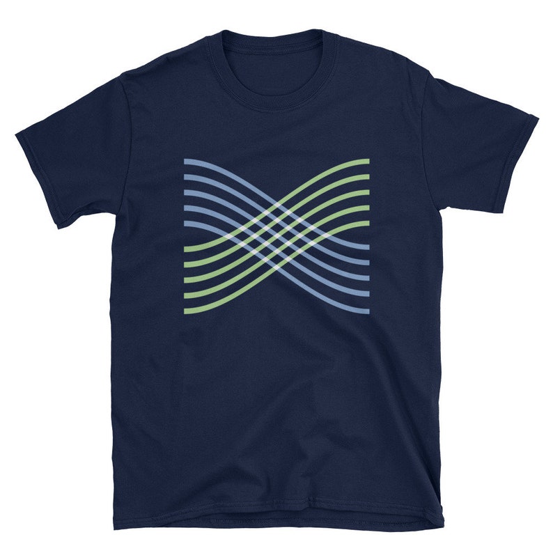 Intersection T-shirt, Abstract Shirt, Intersecting Lines Tee, Curves ...