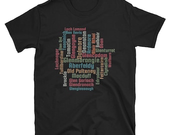 Whisky Distillery T-Shirt, Highland Scotland, Single Malt Lover Gift