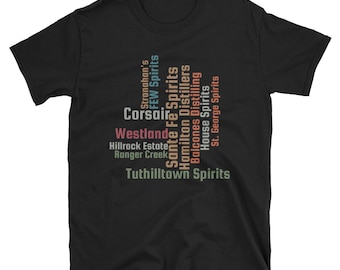 US Whiskey Distillery T-Shirt, Single Malt Lover Gift