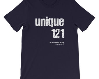 Unique Number 121 Math T-Shirt, Teacher Gift
