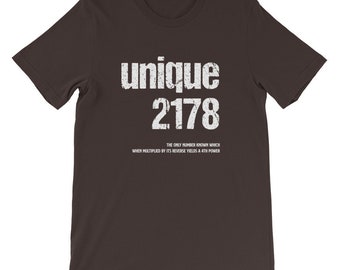 Unique Number 2178 Math T-Shirt, Teacher Student Gift