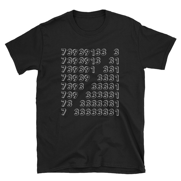 Math Primes T-Shirt, Magic Primes Tees
