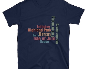 Whisky Island Scotland T-Shirt, Distillery Lover Gift