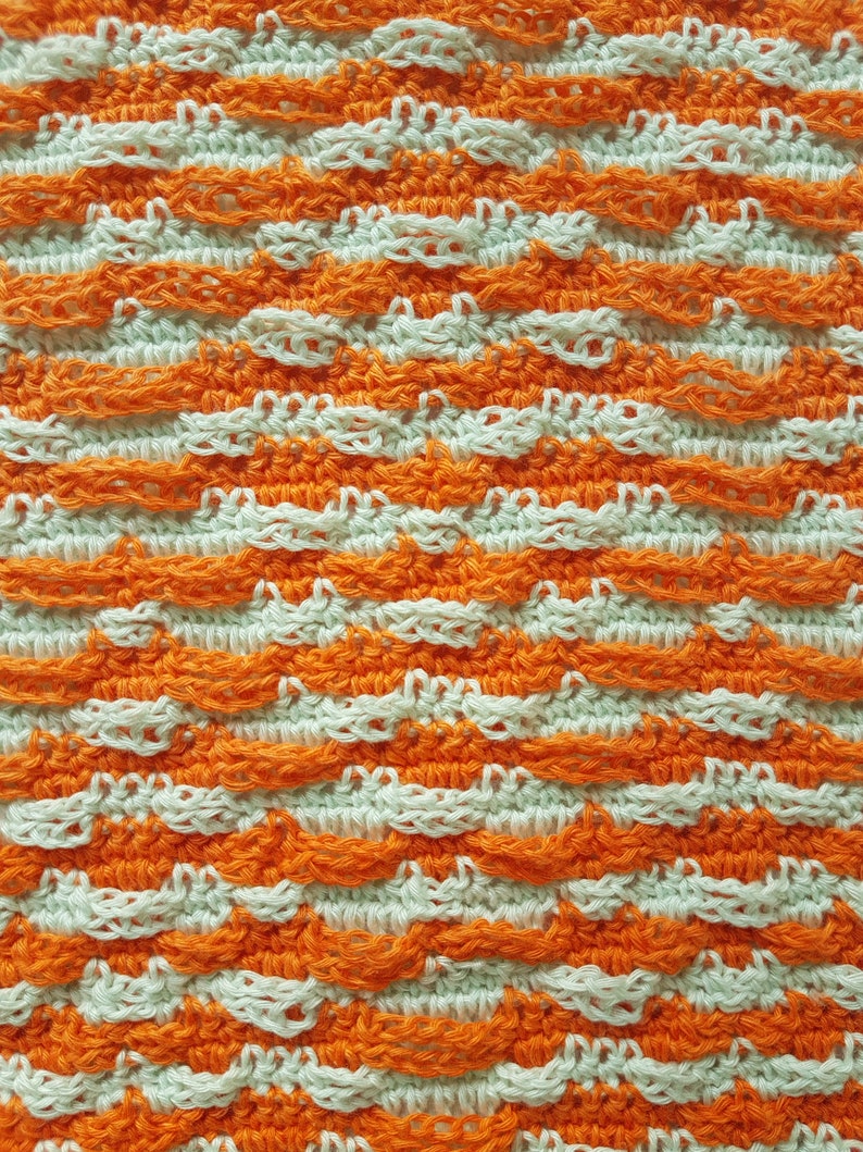 Mosaic Crochet PATTERN Koi Carp Throw, Blanket, Afghan. Original design by RedSparrowCrochet. Downloadable PDF file and Chart image 5