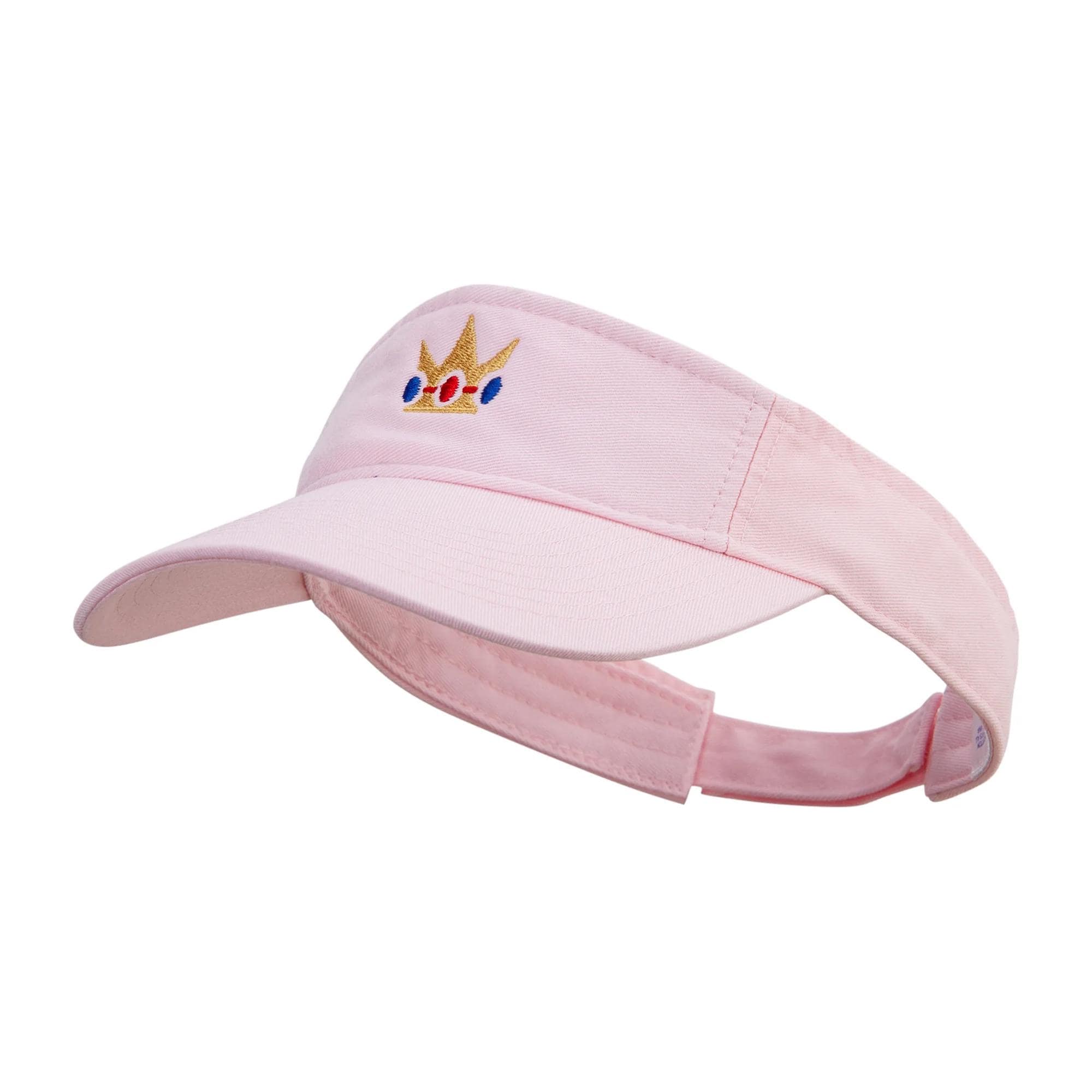 Mario Princess Crown Embroidered Pro Style Cotton Twill Washed Visor