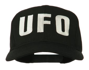 UFO Embroidered Solid Cotton Twill Cap
