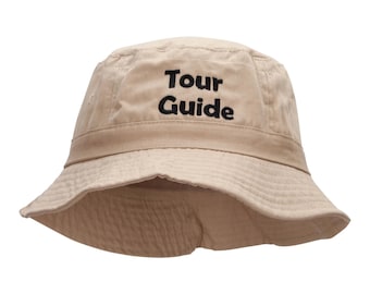 Tour Guide Embroidered Bucket Hat