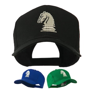Chess Piece of a Knight Embroidered Cap