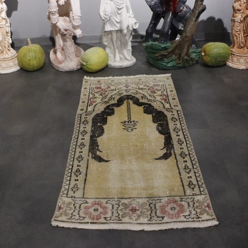 Small Oriental Rug | Small Entry Rug | shops Doormat | Small Vintage Rug | 2x4 ft | Small Turkish Rug | Turkish Small Rug | Small Rug