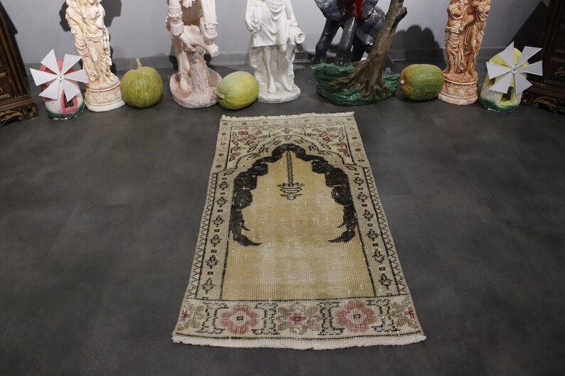 Small Oriental Rug | Small Entry Rug | shops Doormat | Small Vintage Rug | 2x4 ft | Small Turkish Rug | Turkish Small Rug | Small Rug