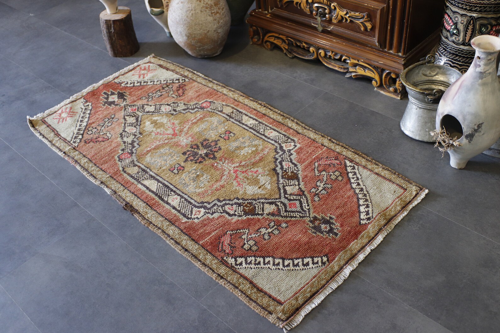 Small Entry Rug Small Oriental Rug Small Turkish Rug Etsy