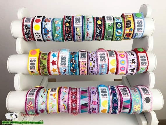 SOS-Armband / Notfallarmband, verschiedene Designs, für Jungs & Mädchen, medizinisches ID-Armband, Notfallkontakt