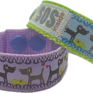 SOS-Armband / Notfallarmband für Kinder, Hundeliebe