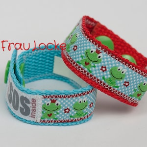 SOS-Armband / Notfallarmband für Kinder, Froschprinz