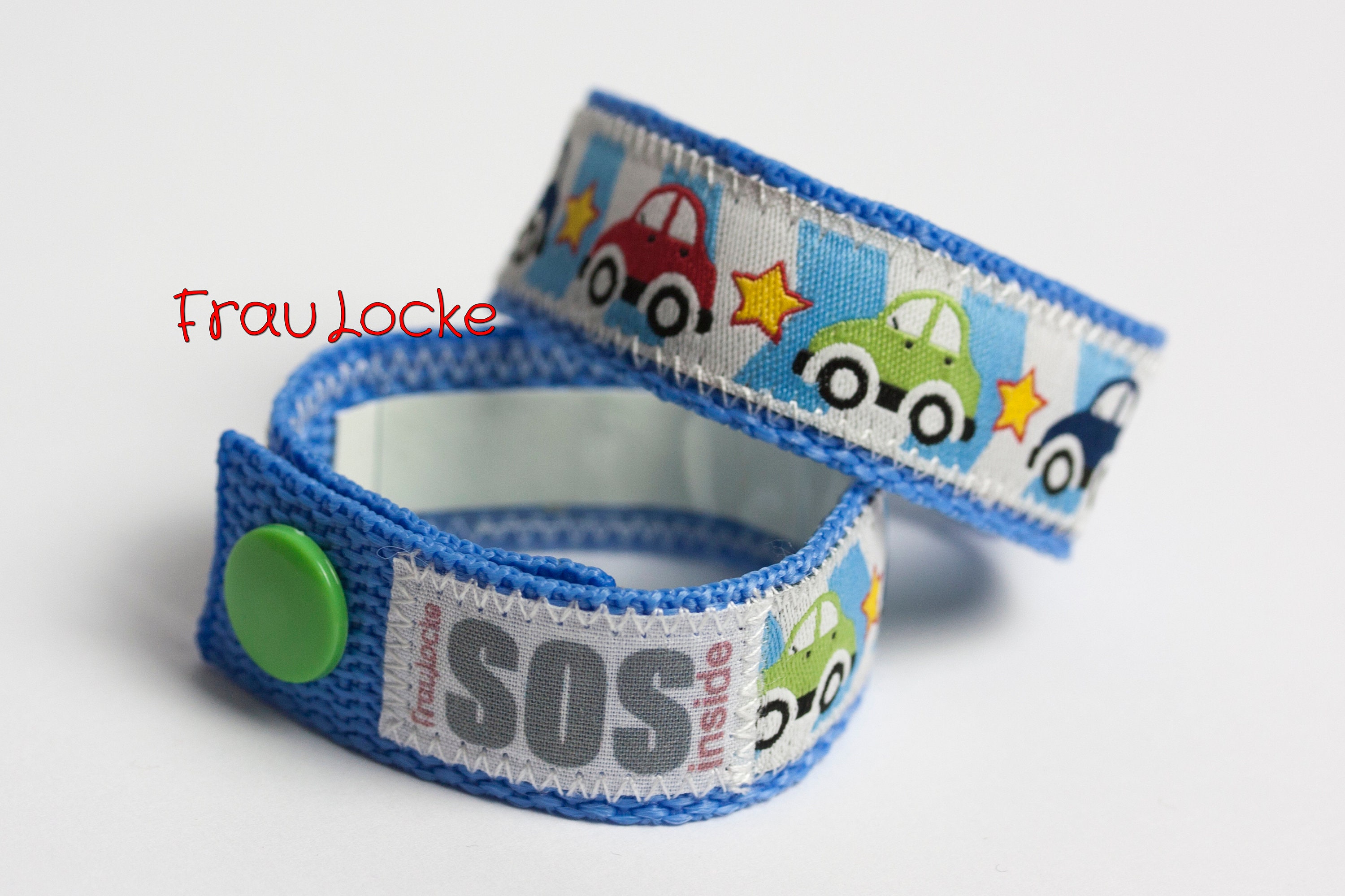 SOS Bracelet / Emergency Bracelet for Children Cars Etsy Denmark