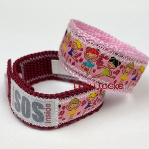 SOS-Armband / Notfallarmband für Kinder, Ballerina
