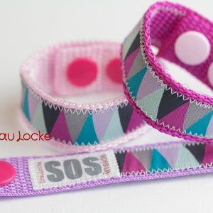 SOS-Armband / Notfallarmband für Kinder, Dreiecke