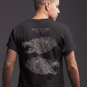 Fenrir back print T-Shirt | Viking clothing