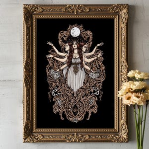 Hecate | Pagan art print | Gift for witches