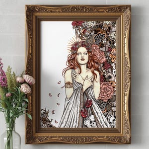 Persephone art print | Greek mythology gift