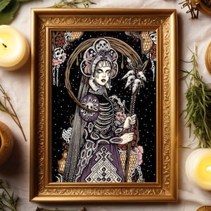 Morana  art print | Slavic goddess of winter and death