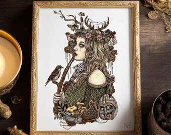 Eir | Hand signed art print | Norse mythology gift