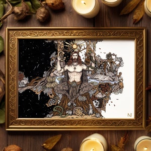 Impression d'art de Cernunnos | Collection Dieux celtiques