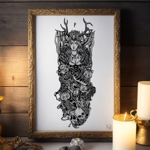 Freya | Hand signed print | Norse mythology