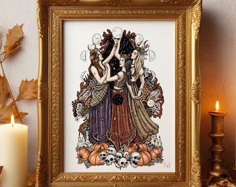 Impression d'art de Samhain | Art mural d'Halloween