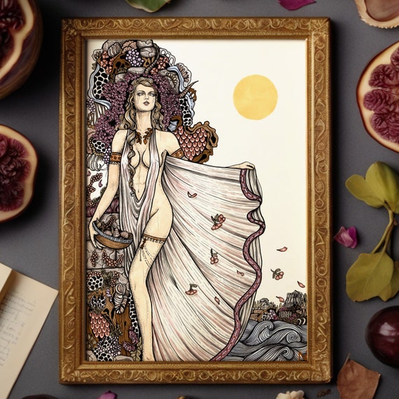 Aphrodite art print | Greek mythology gift