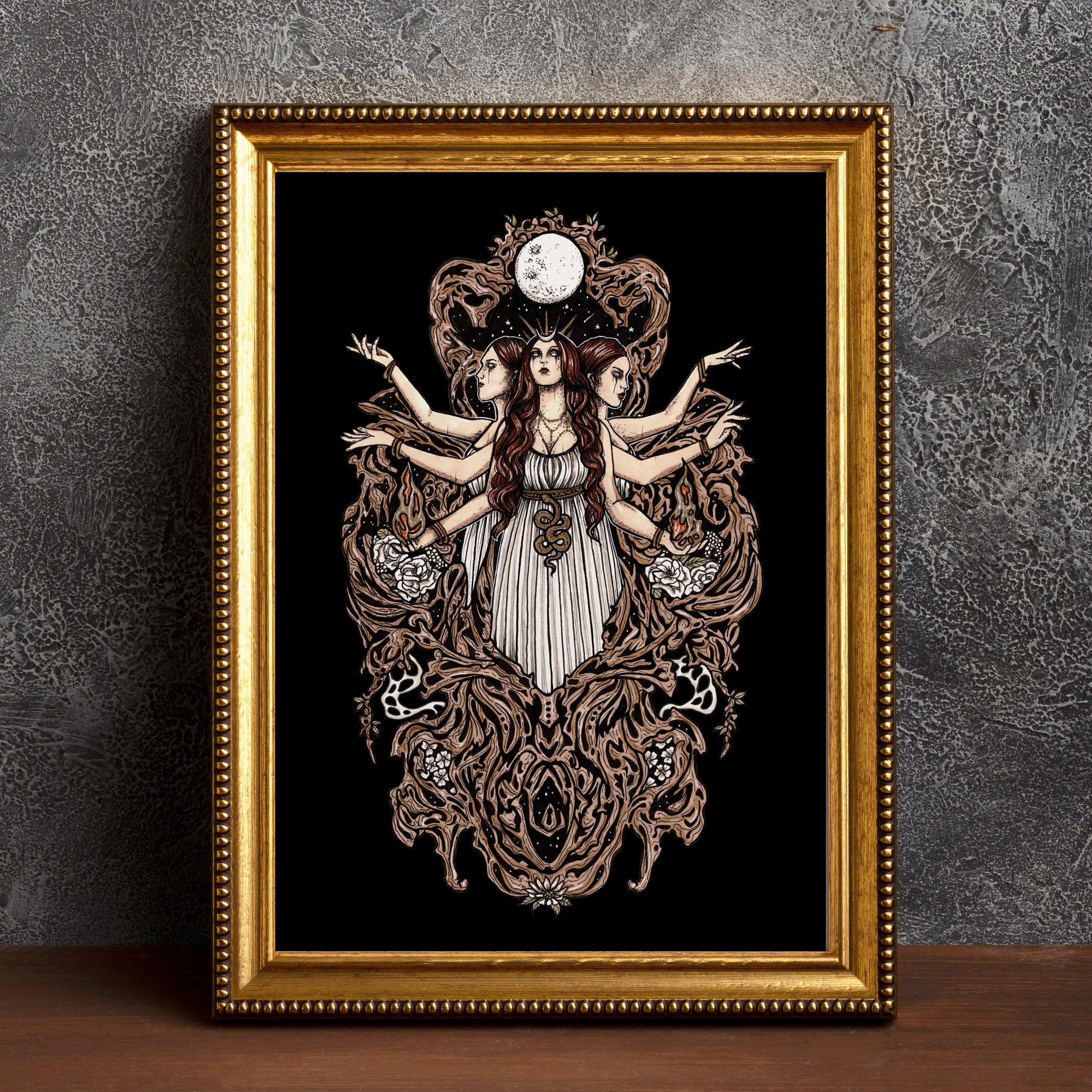 Hecate | Hand Signed Art Print | Gift for Witches - Etsy