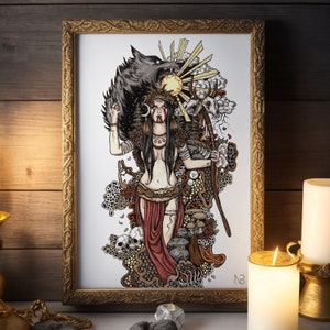Angrboda | Pagan Art Print | Norse Mythology Gift - Etsy