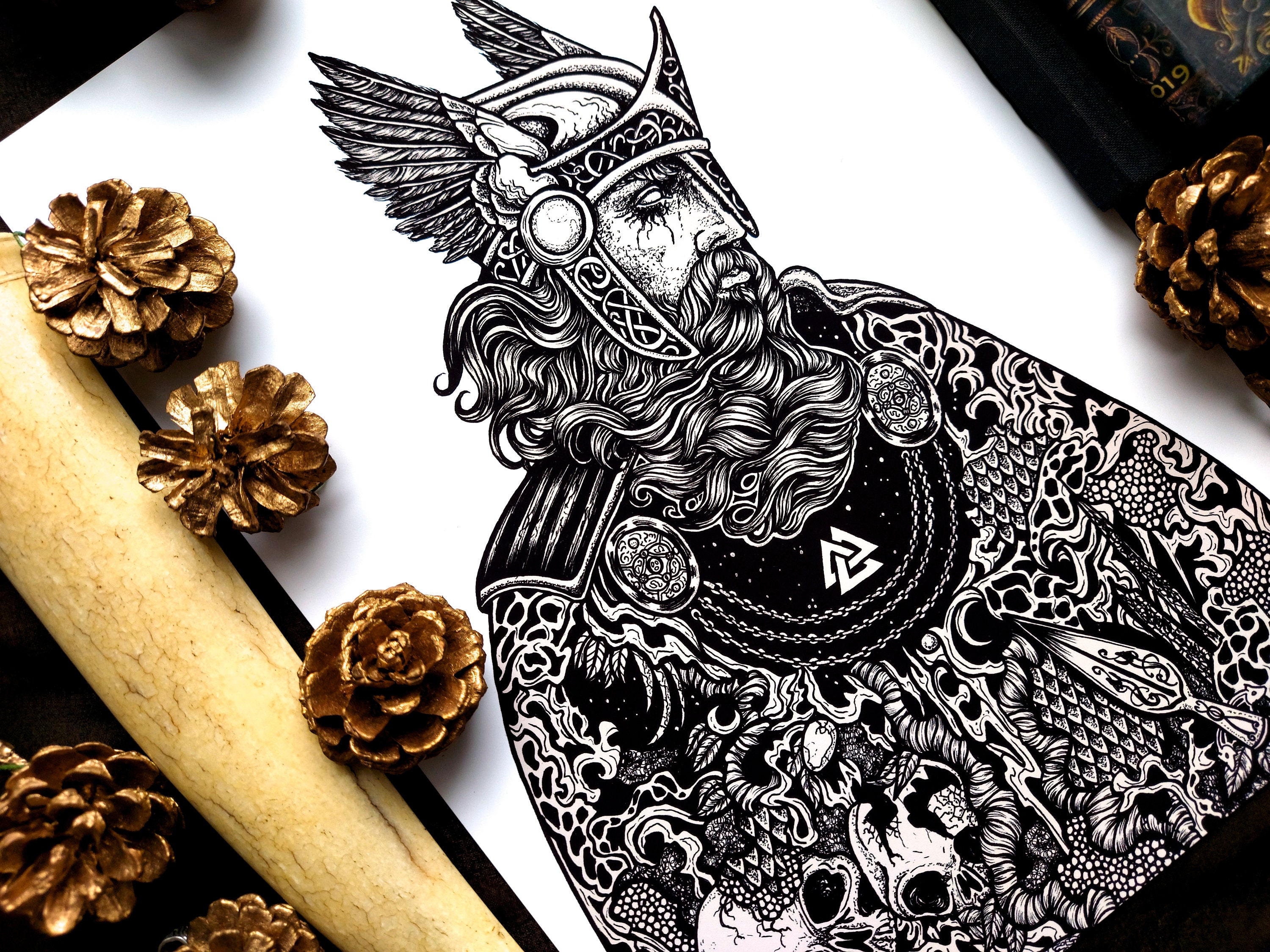 The Secrets of Odin - Norse Mythology God - Viking Style