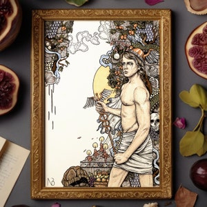 Hermes-kunstafdruk | Griekse mythologie