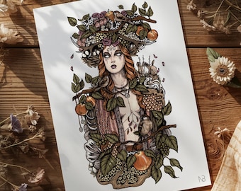 Idun | Iðunn | Pagan art print | Norse mythology