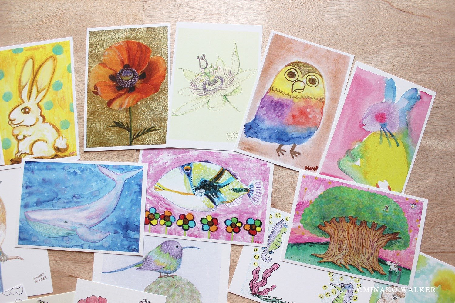 Art Postcard Collection / Set of 25 Postcards / Watercolor / Etsy UK