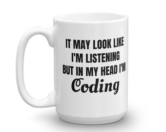 Coder Gift, Coding Mug, Computer Coder, Computer Programmer Gift, Computer Science, Binary Code, Gift for Him, Gift for Her